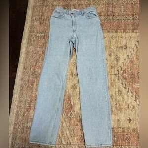 Abercrombie & Fitch Curve Love 90s Straight Ultra High Rise Jeans